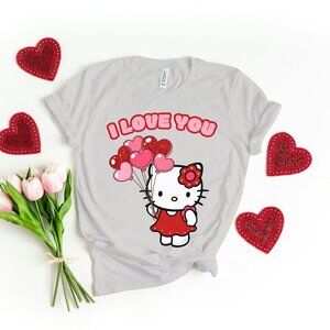 Hello Kitty Valentines Day Cute Cat Adorable Sweet Playful Charming Kawaii heart